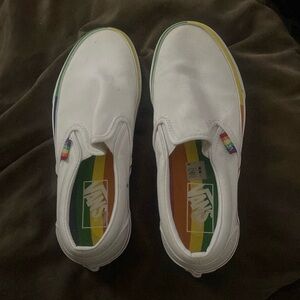 White vans men’s 6 womans 7.5
